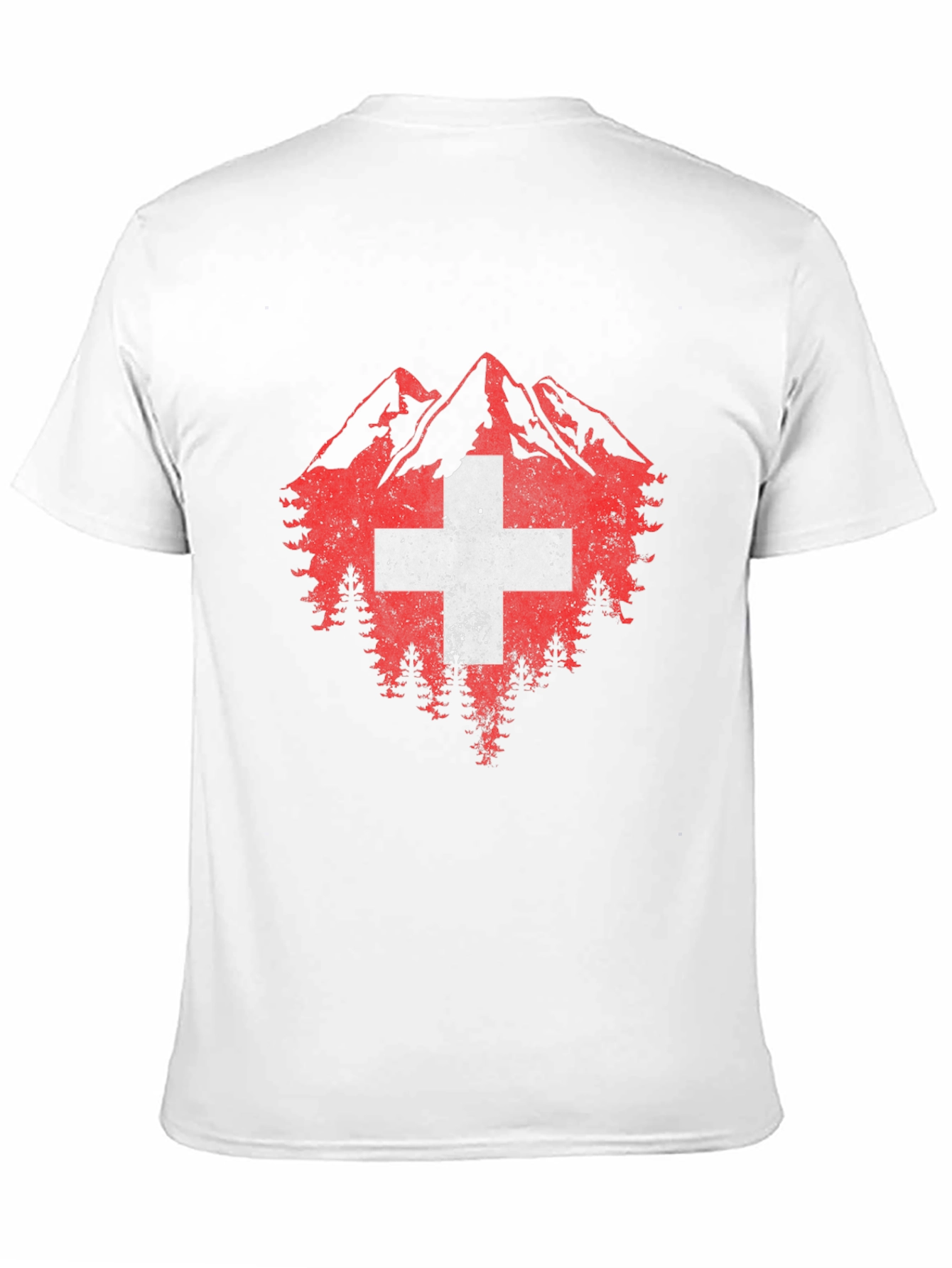 Swiss Flag Mountain Graphic Tee