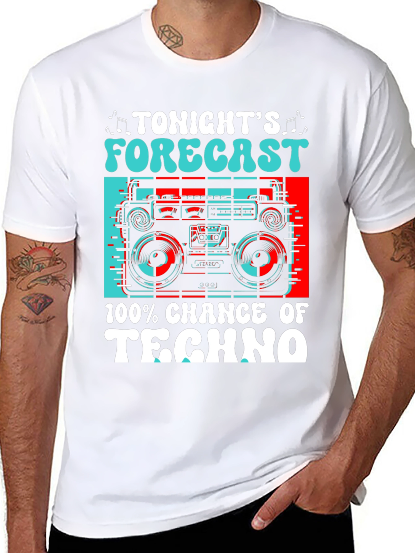 Tonights Forecast: 100% Chance of Techno T-Shirt