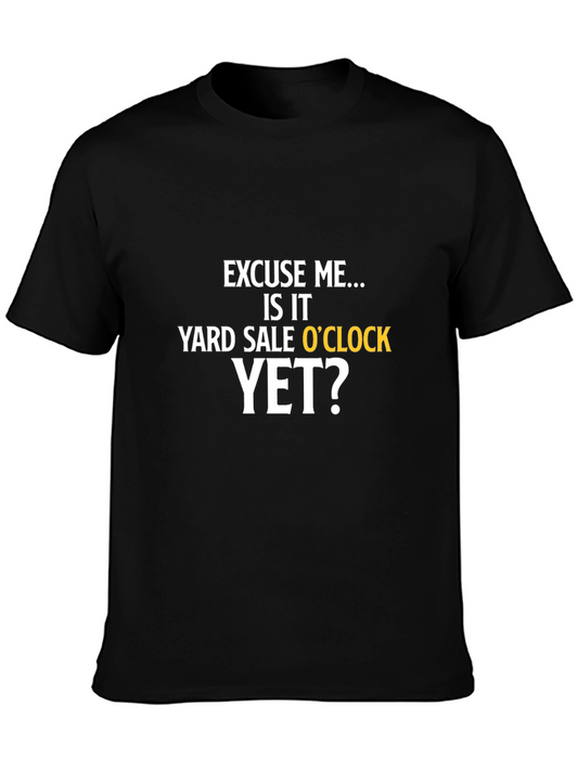 Yard Sale OClock T-Shirt - Black Graphic Tee