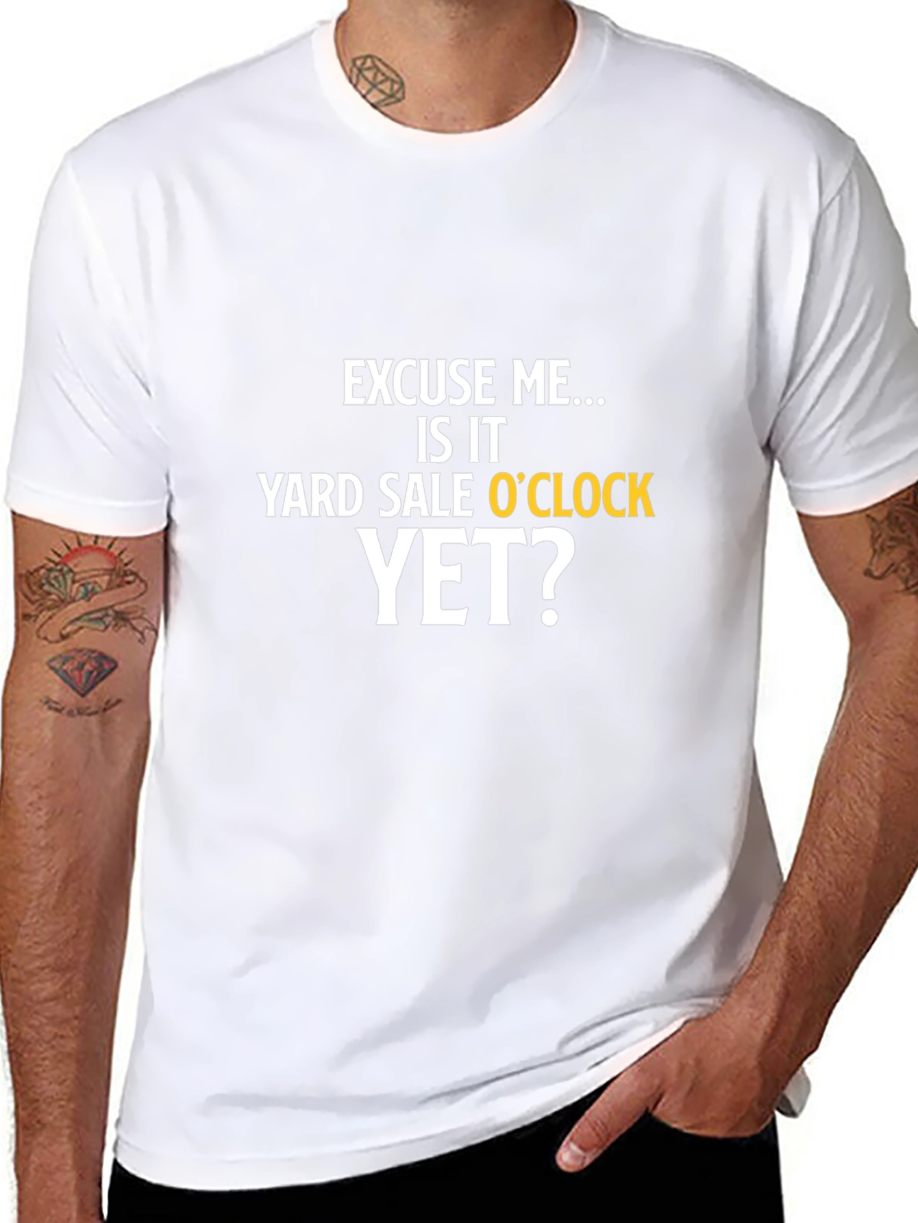 Yard Sale OClock T-Shirt - Black Graphic Tee