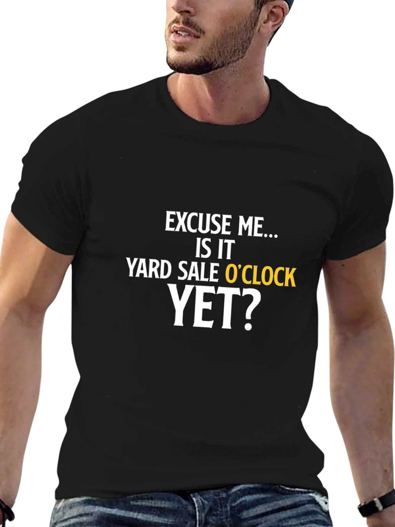Yard Sale OClock T-Shirt - Black Graphic Tee