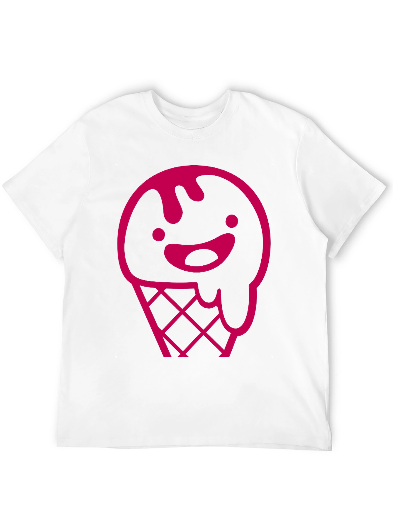 Pink Ice Cream Cone Graphic T-Shirt