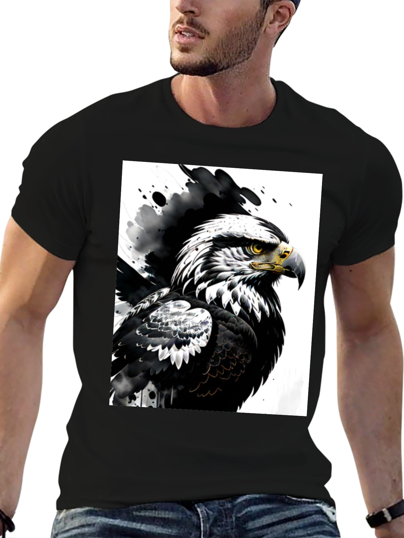 Eagle Graphic Black T-Shirt