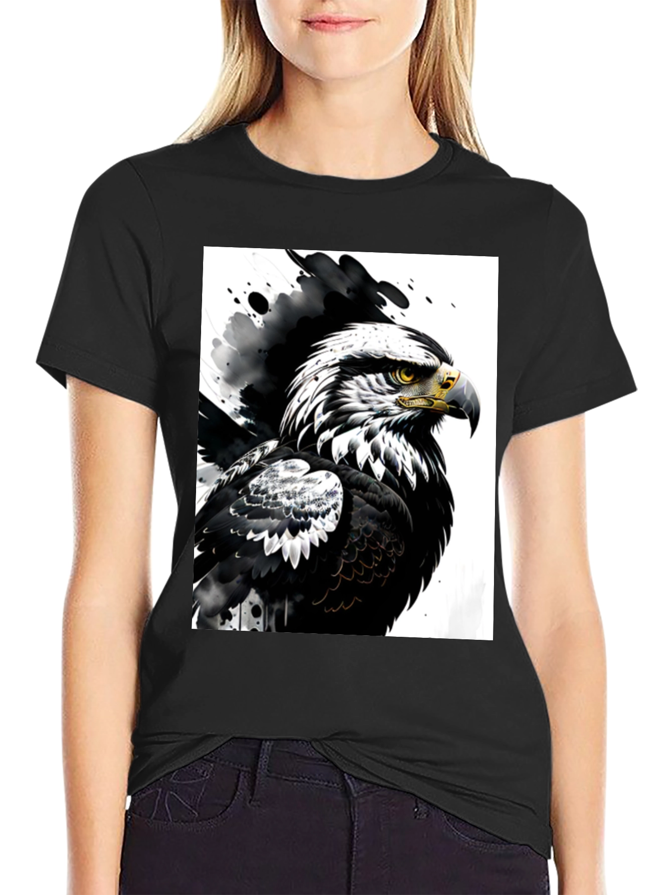 Eagle Graphic Black T-Shirt
