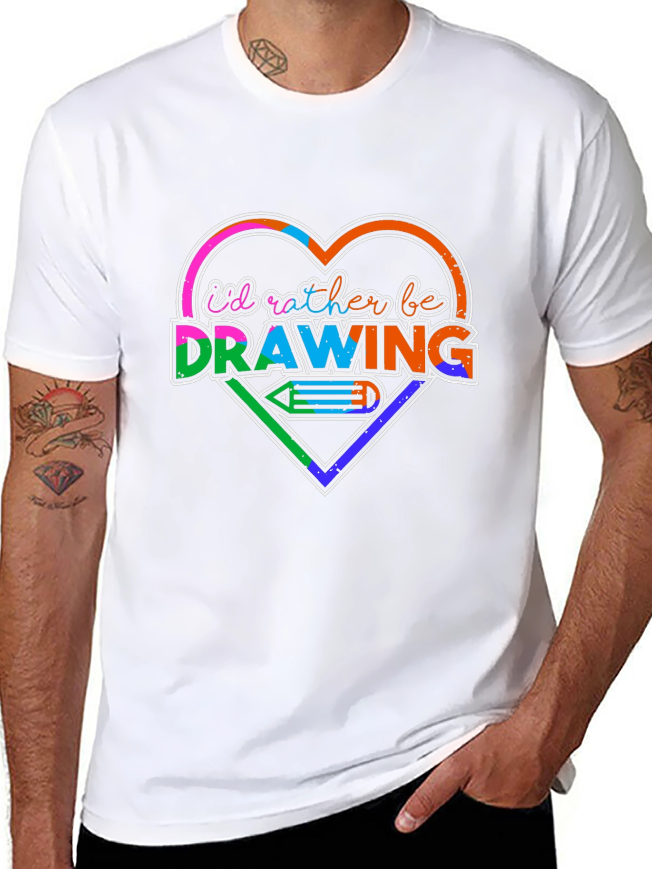 Id Rather Be Drawing T-Shirt