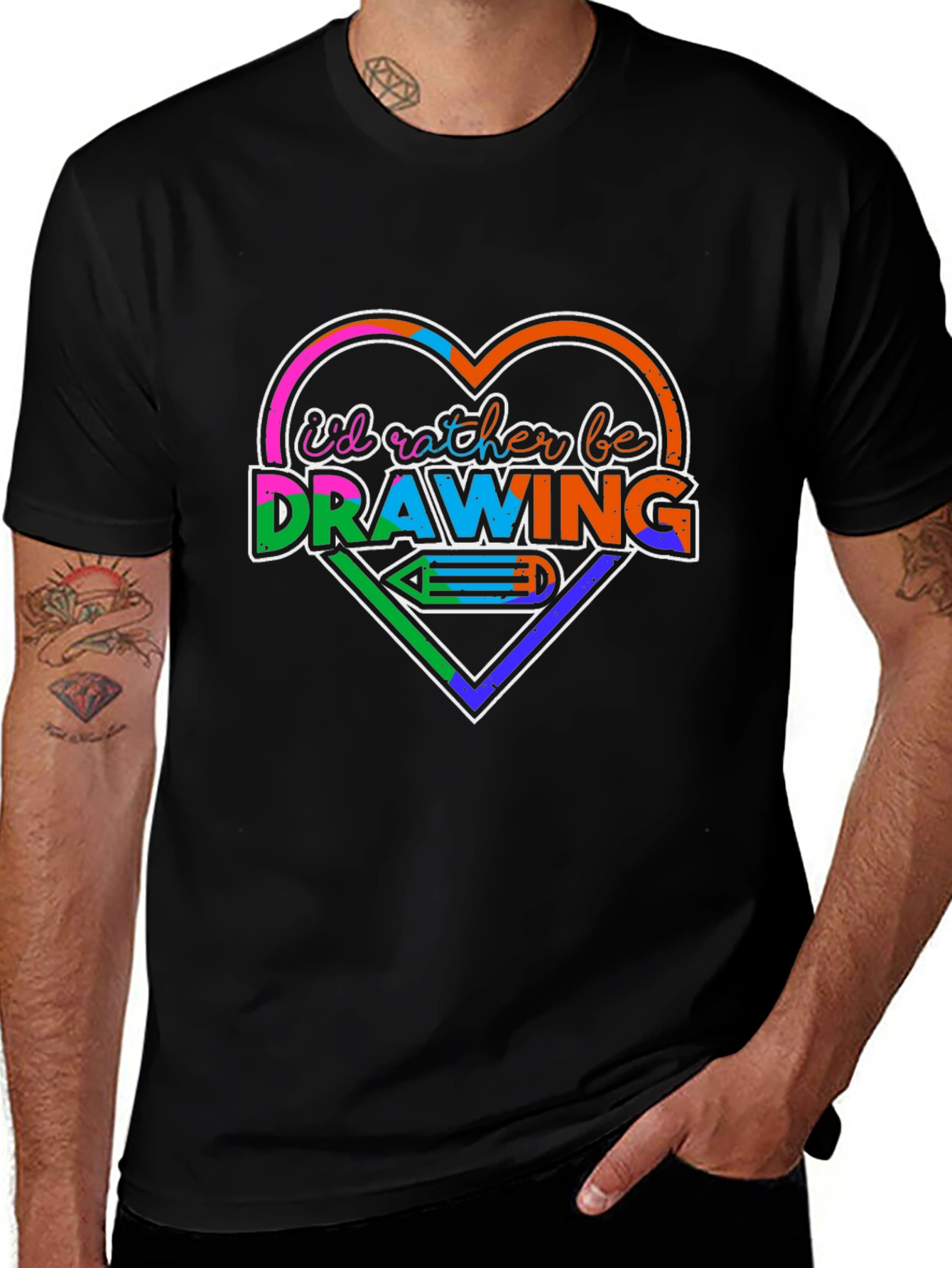 Id Rather Be Drawing T-Shirt