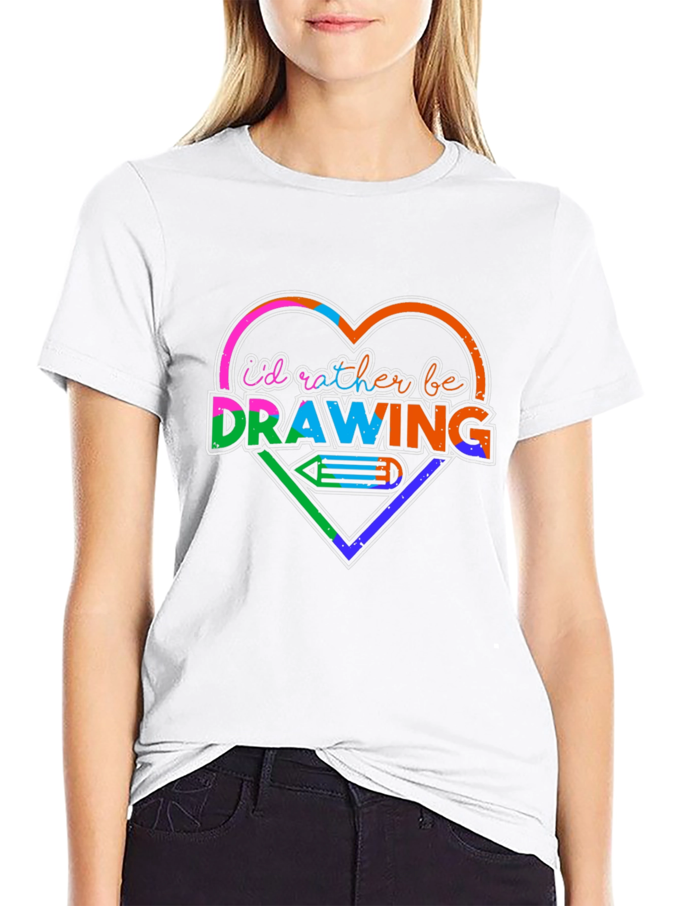 Id Rather Be Drawing T-Shirt