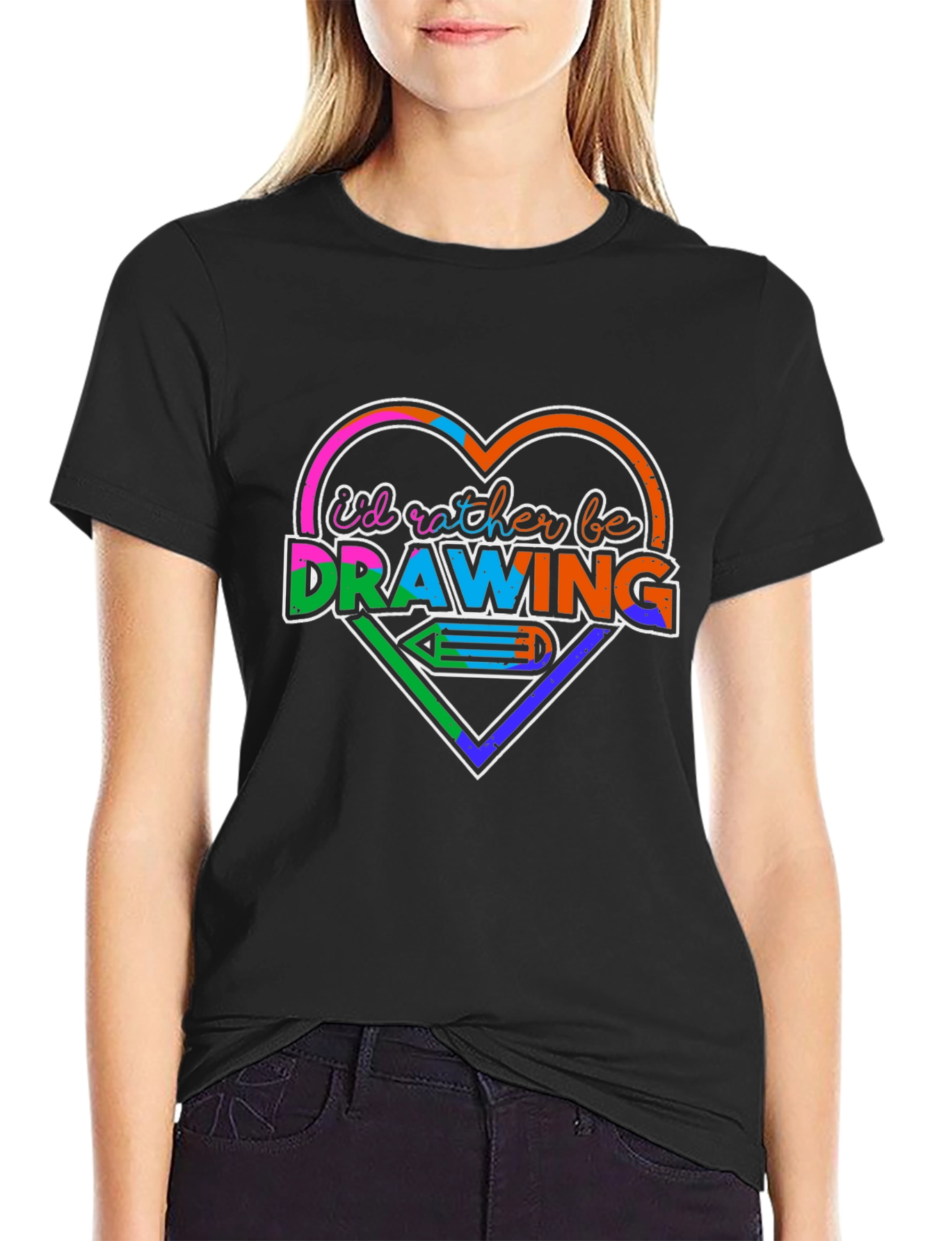Id Rather Be Drawing T-Shirt