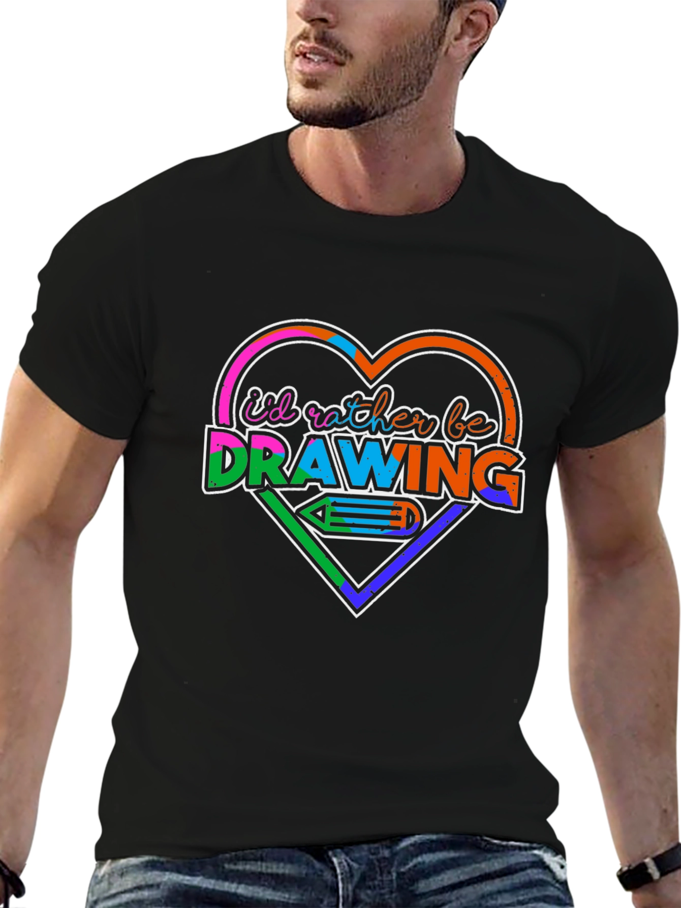 Id Rather Be Drawing T-Shirt