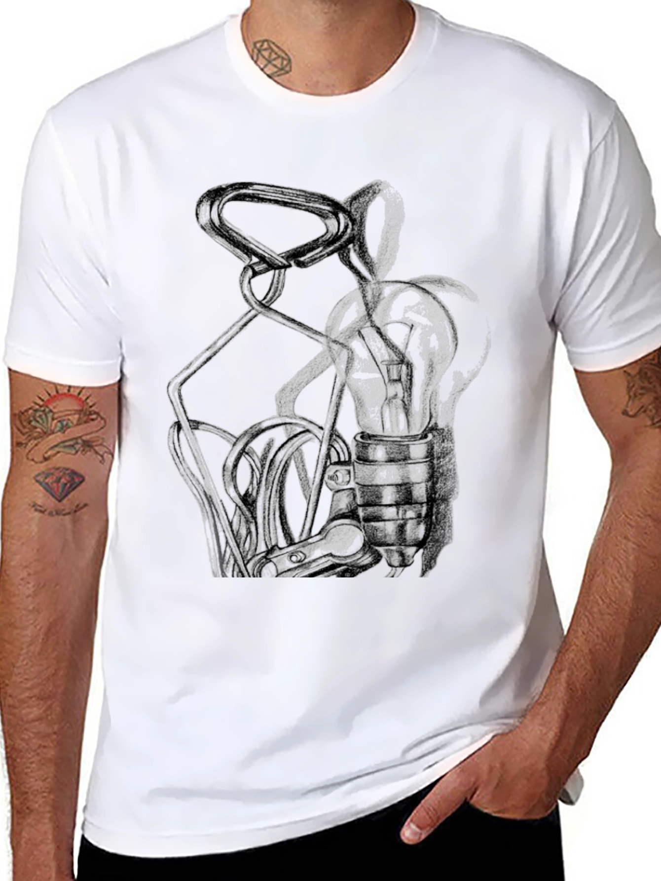 Abstract Art Black T-Shirt
