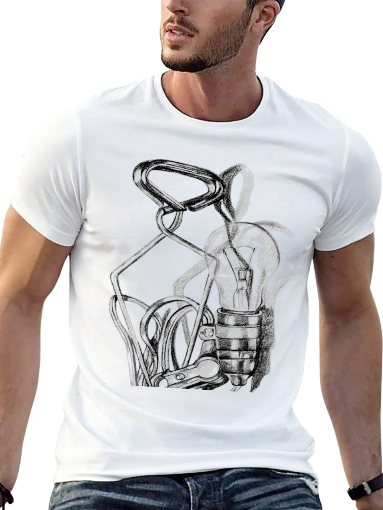 Abstract Art Black T-Shirt
