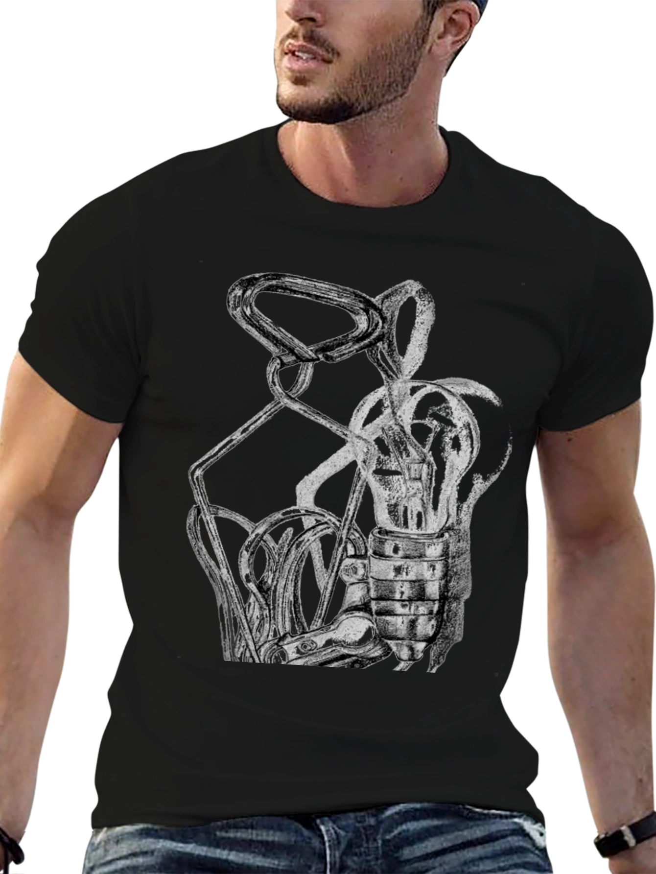 Abstract Art Black T-Shirt