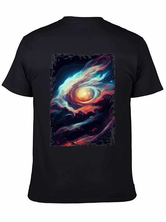 Cosmic Eye Graphic Tee - Stylish Black Cotton T-Shirt