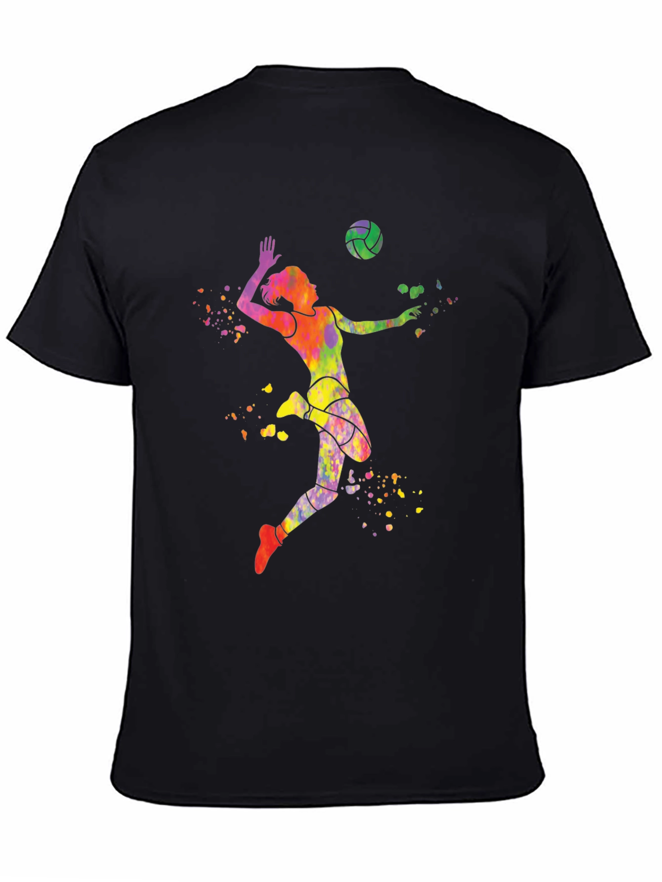 Volleyball Watercolor Graphic T-Shirt