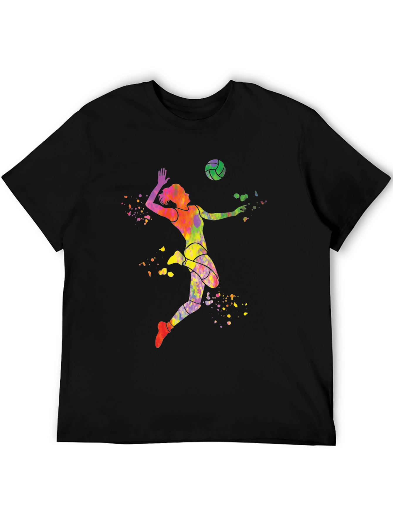 Volleyball Watercolor Graphic T-Shirt