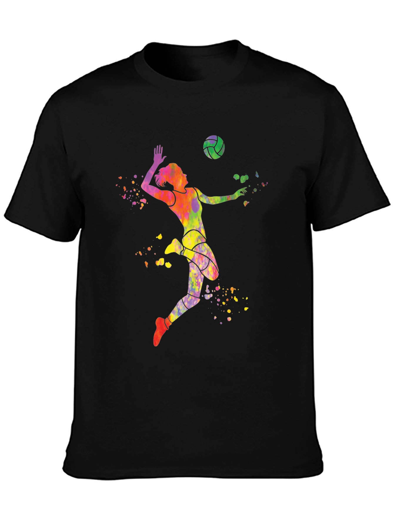 Volleyball Watercolor Graphic T-Shirt