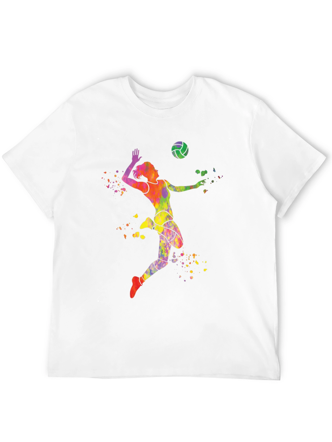 Volleyball Watercolor Graphic T-Shirt