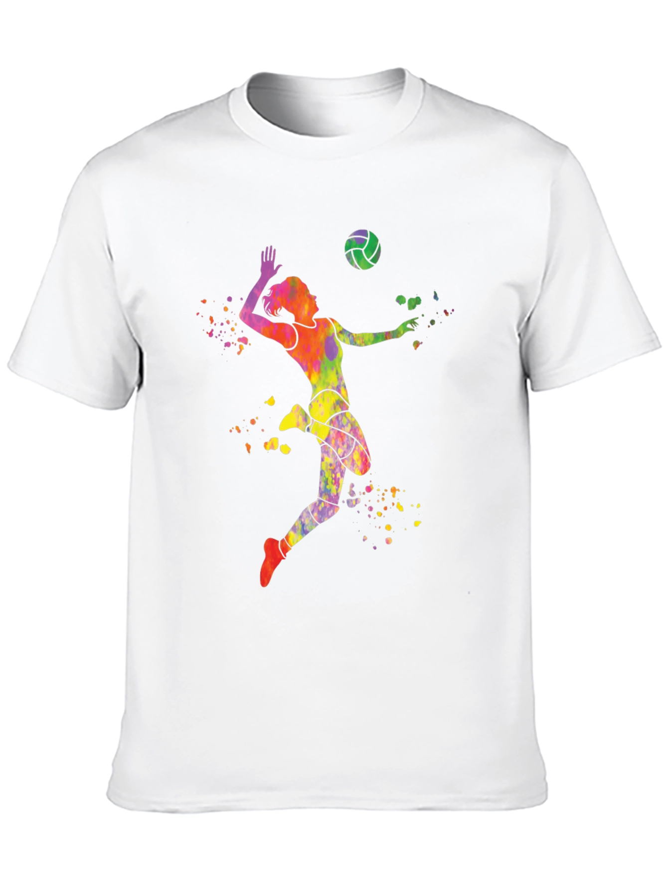 Volleyball Watercolor Graphic T-Shirt