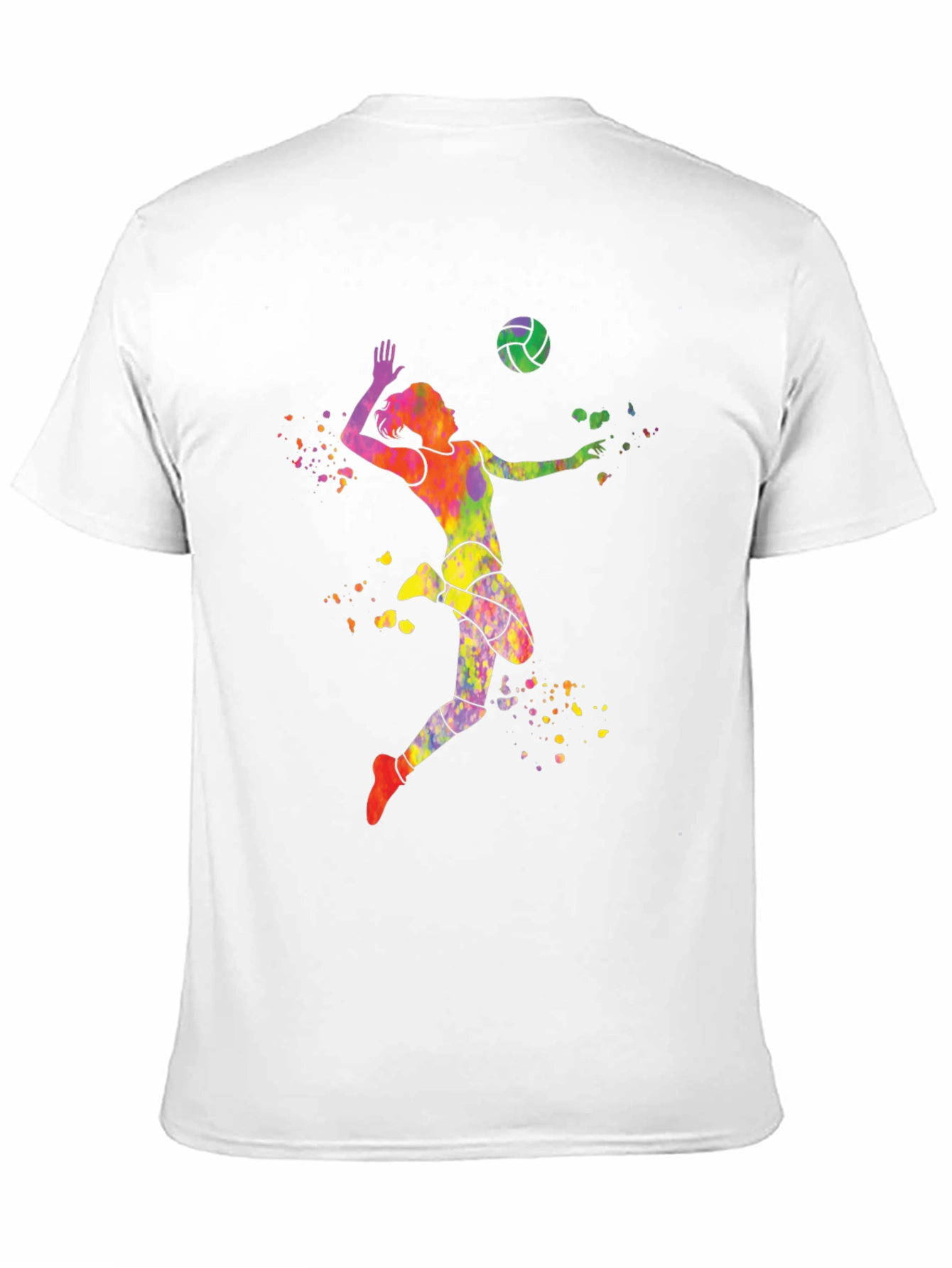 Volleyball Watercolor Graphic T-Shirt