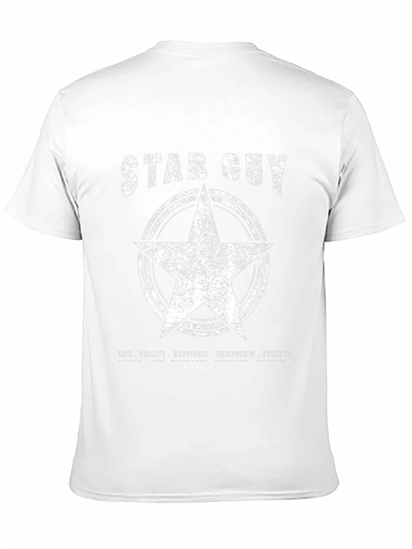 Star Guy Graphic T-Shirt - Black Crew Neck Tee