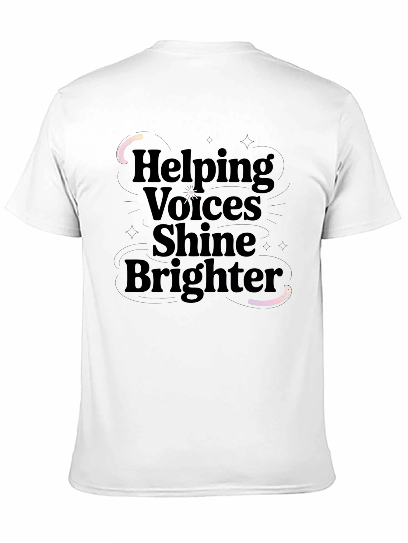 Helping Voices Shine Brighter Black T-Shirt