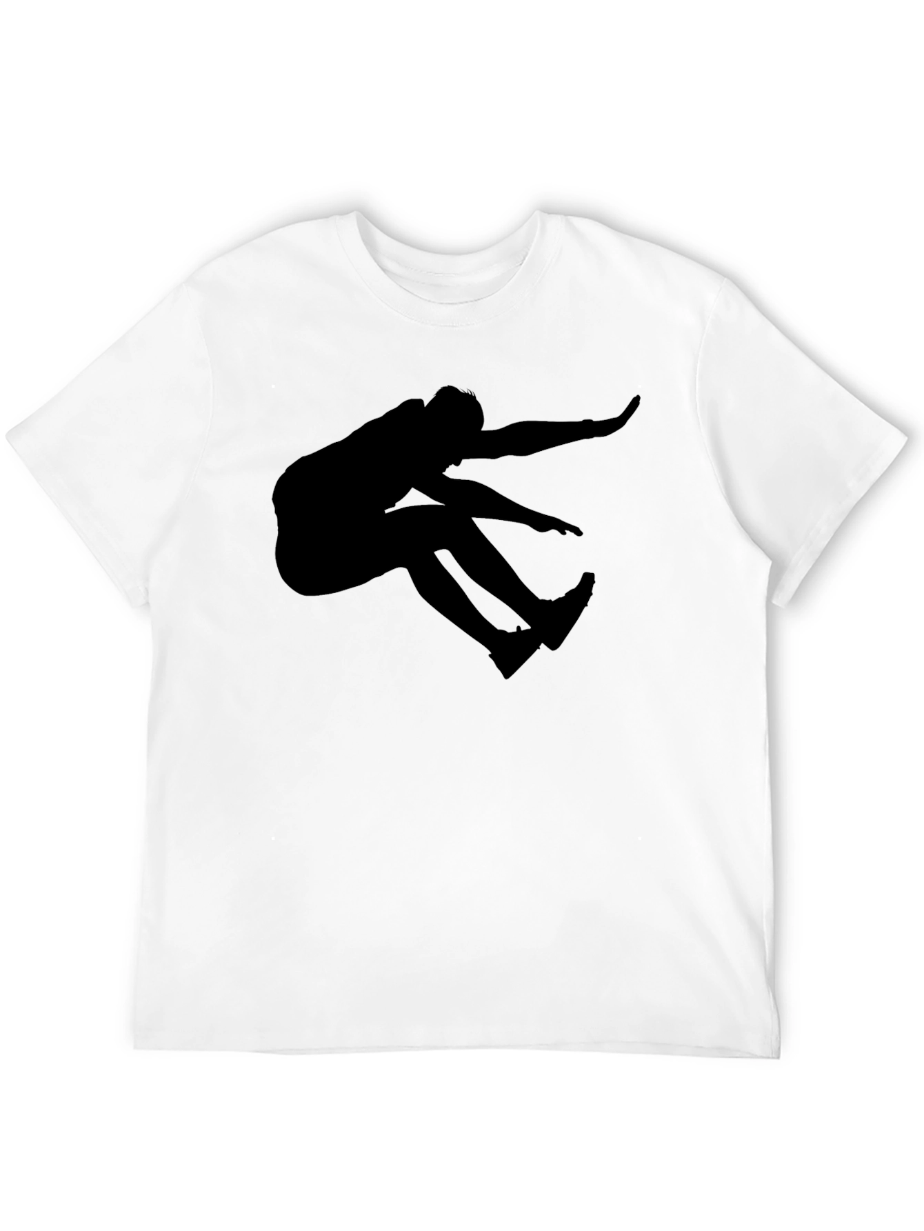 Black Silhouette Jumper Graphic T-Shirt