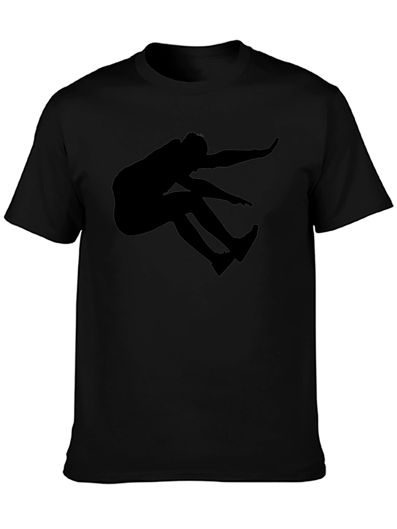 Black Silhouette Jumper Graphic T-Shirt