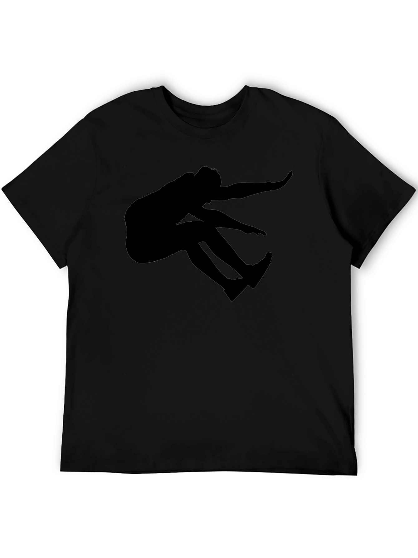 Black Silhouette Jumper Graphic T-Shirt