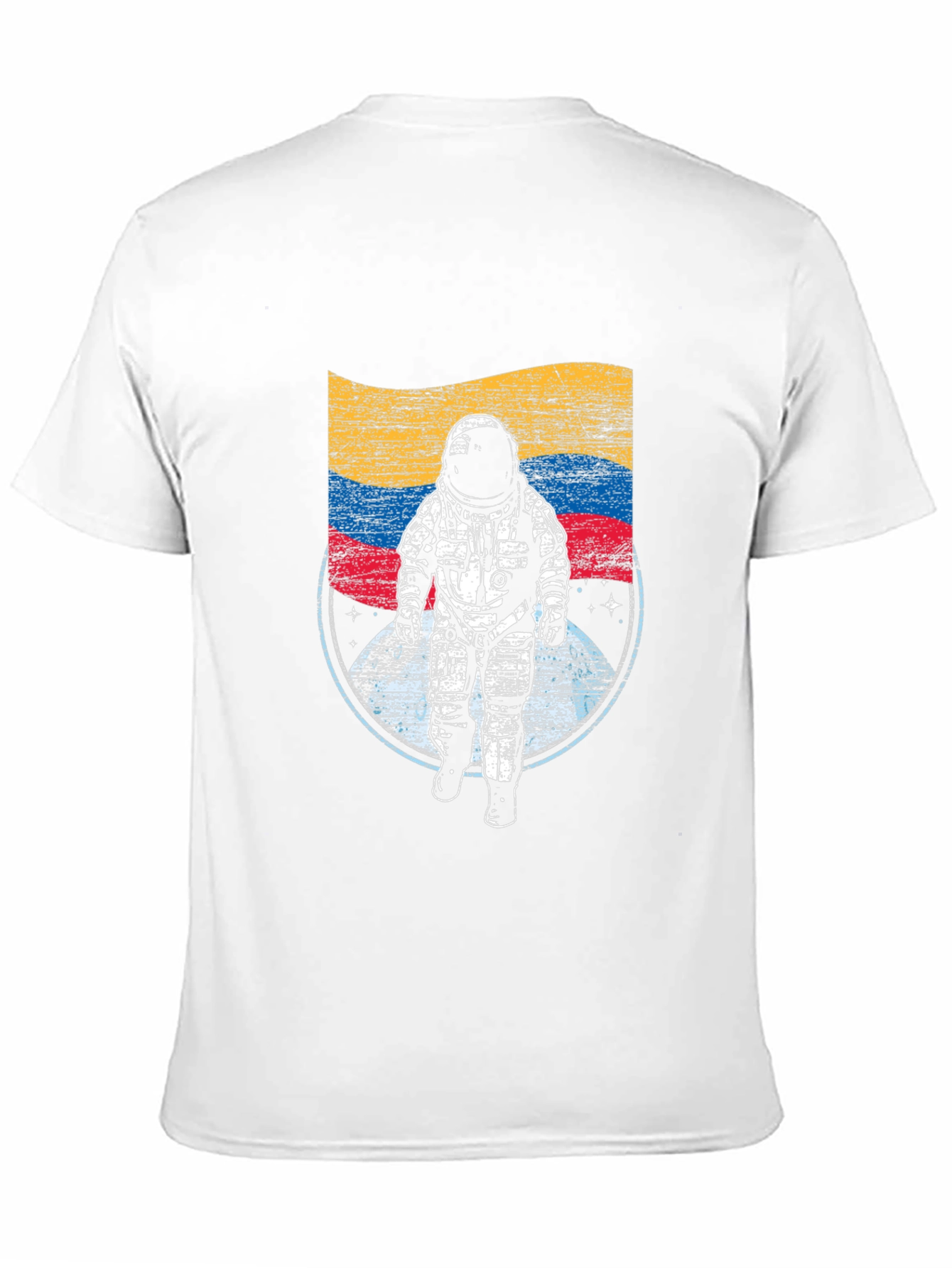 Astronaut Flag Graphic T-Shirt