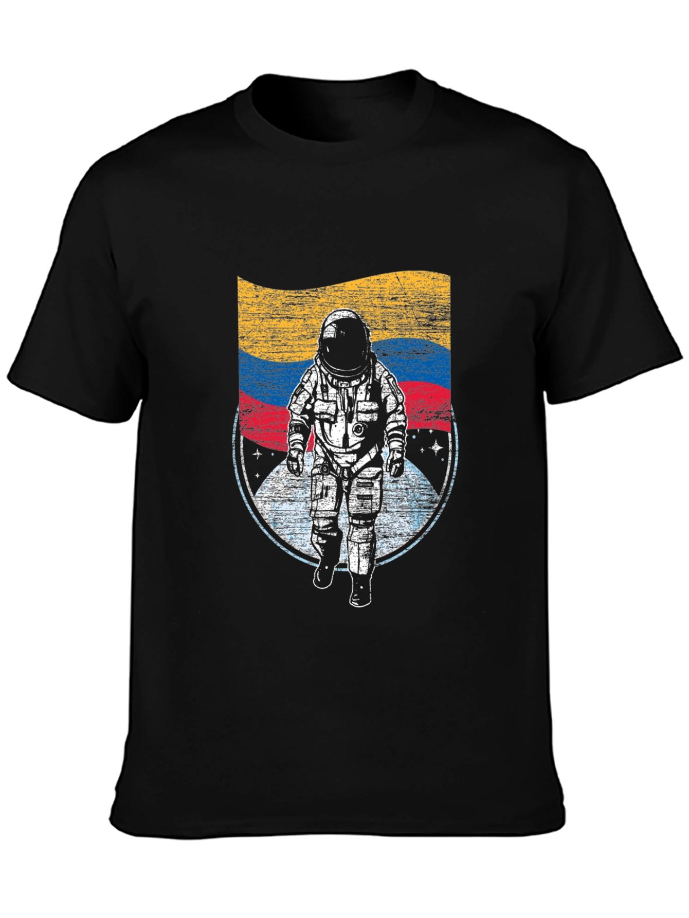 Astronaut Flag Graphic T-Shirt