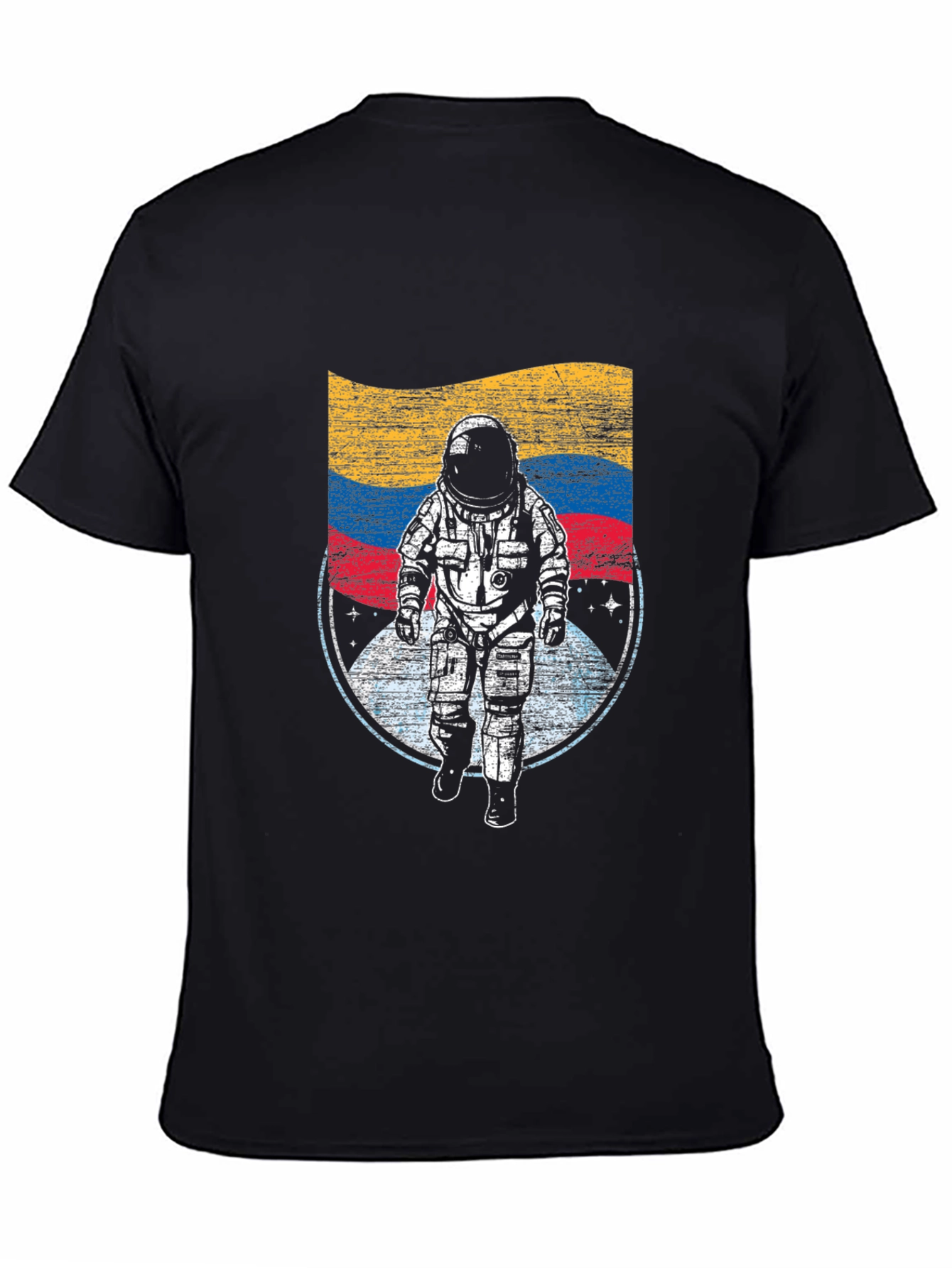 Astronaut Flag Graphic T-Shirt