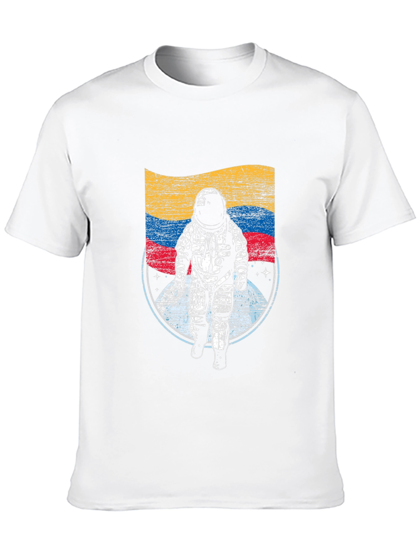 Astronaut Flag Graphic T-Shirt