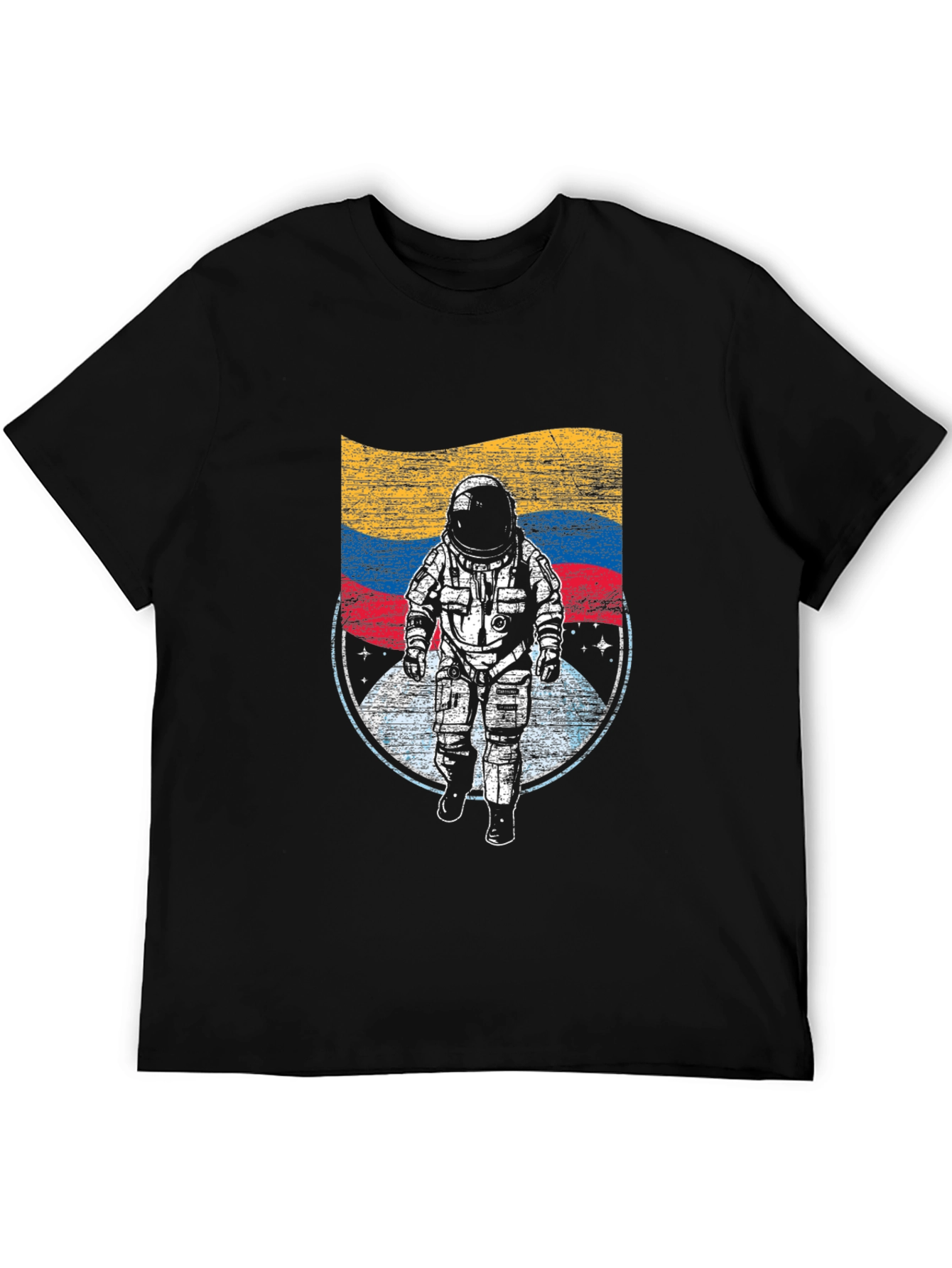 Astronaut Flag Graphic T-Shirt