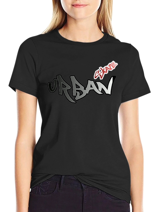 Urban Skate Graphic Tee - Modern Black T-Shirt