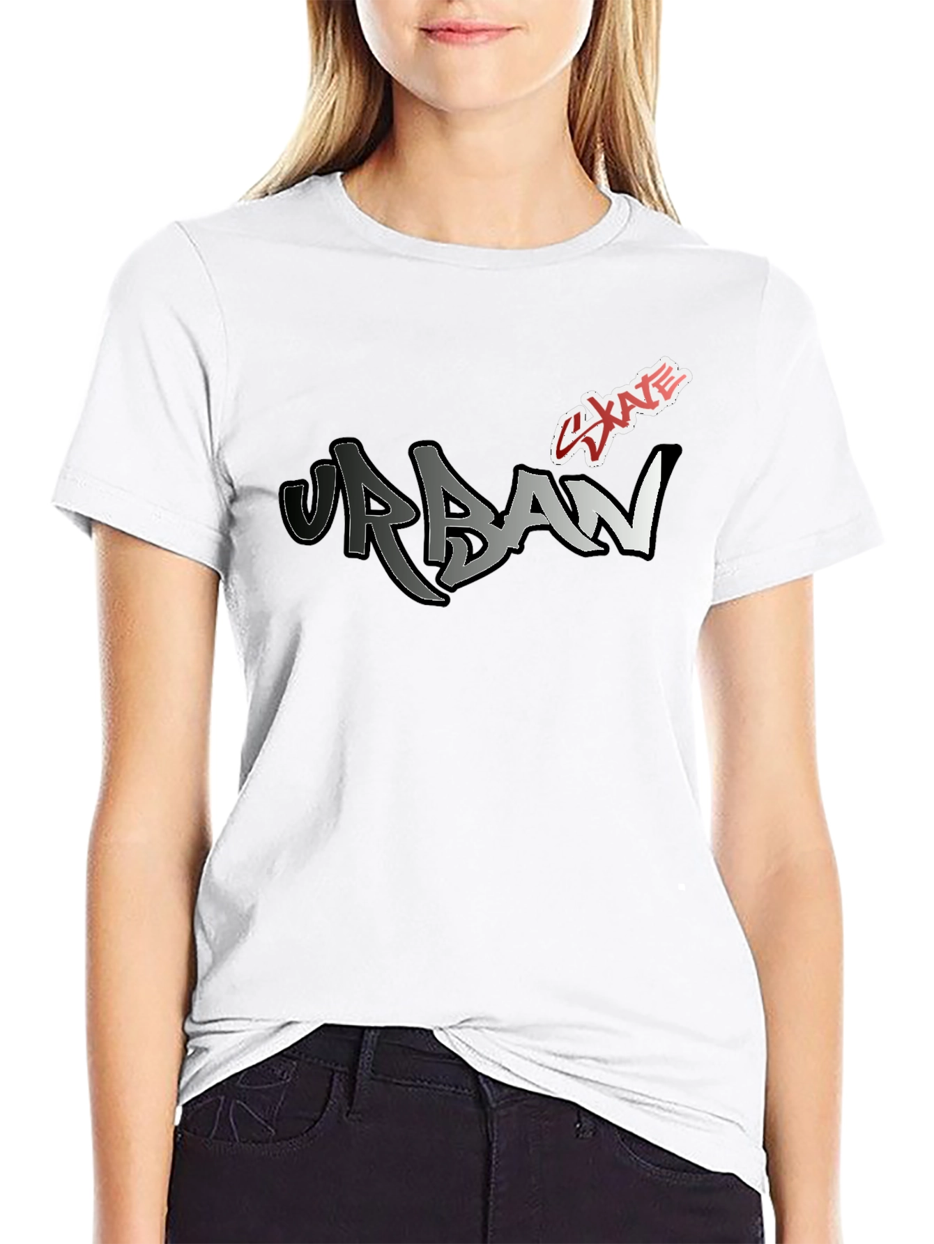 Urban Skate Graphic Tee - Modern Black T-Shirt