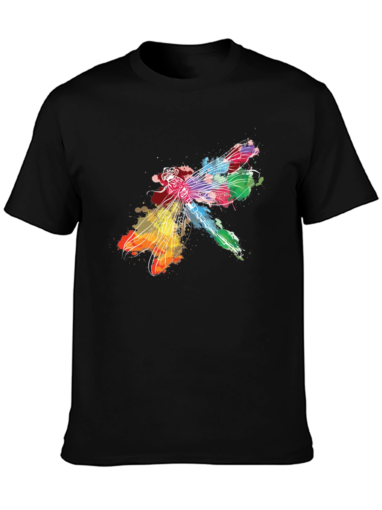 Rainbow Dragonfly Graphic Tee
