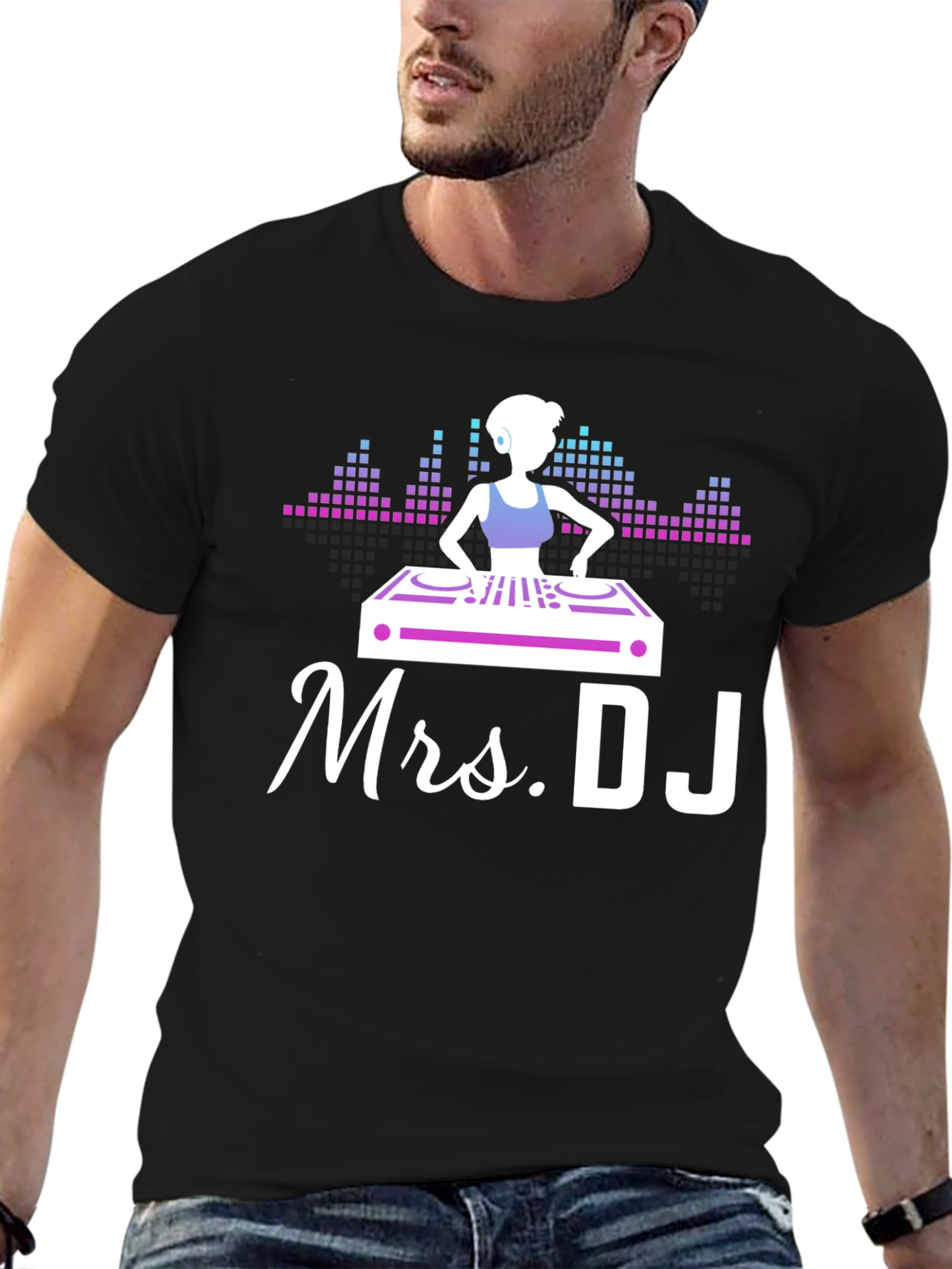 Mrs. DJ T-Shirt - Fun Music Lover Tee