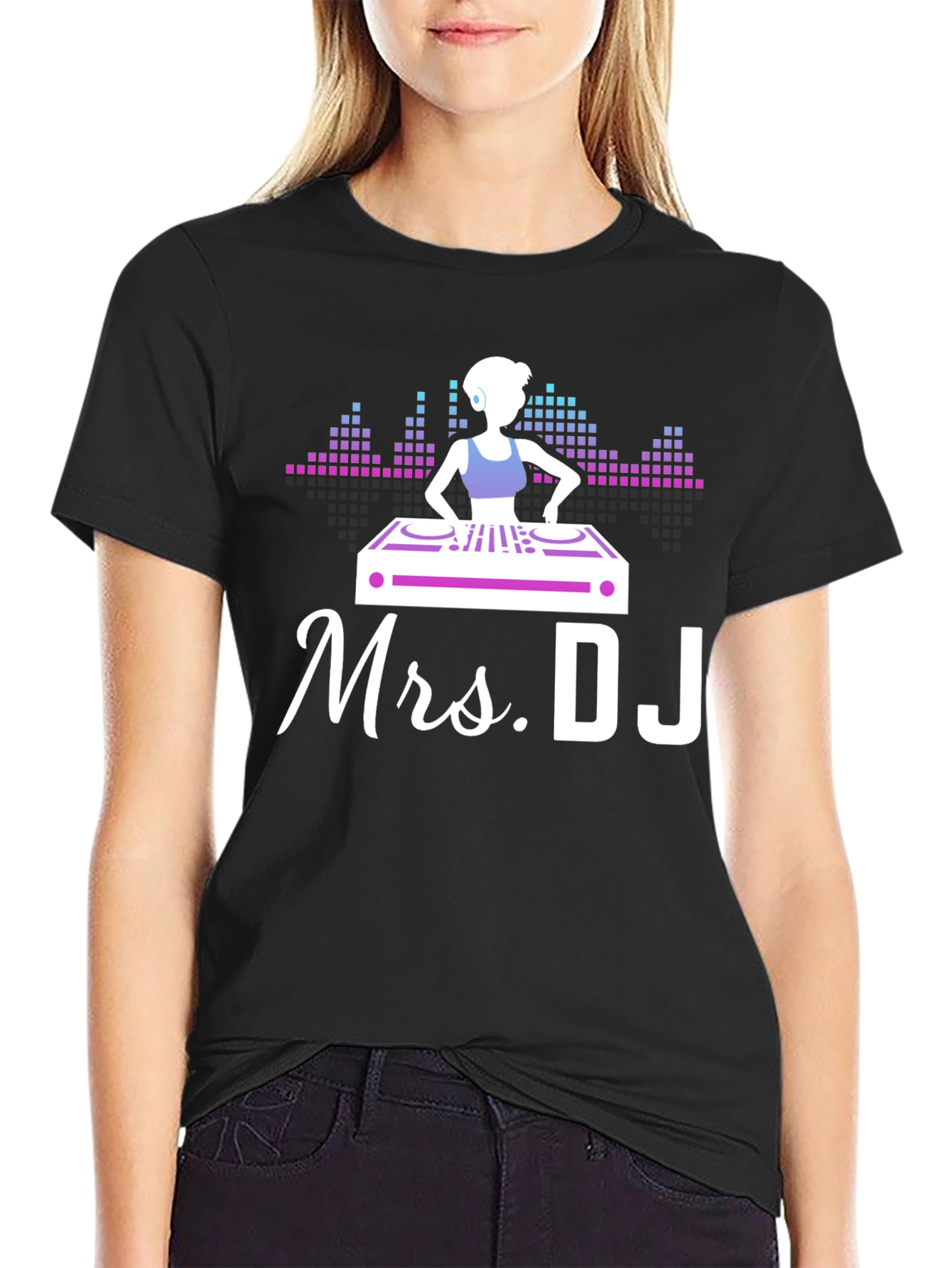 Mrs. DJ T-Shirt - Fun Music Lover Tee
