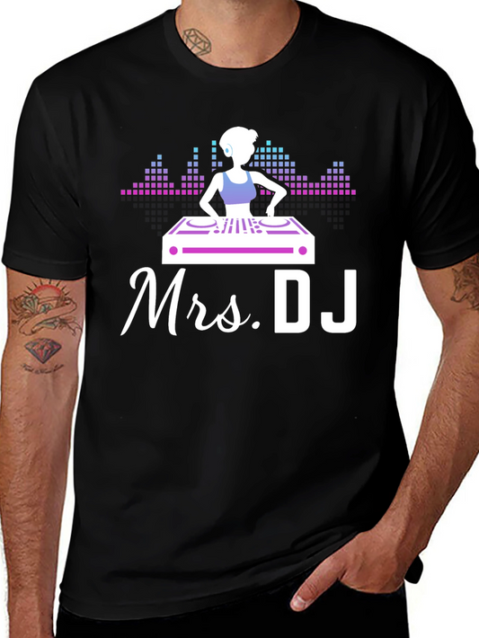 Mrs. DJ T-Shirt - Fun Music Lover Tee