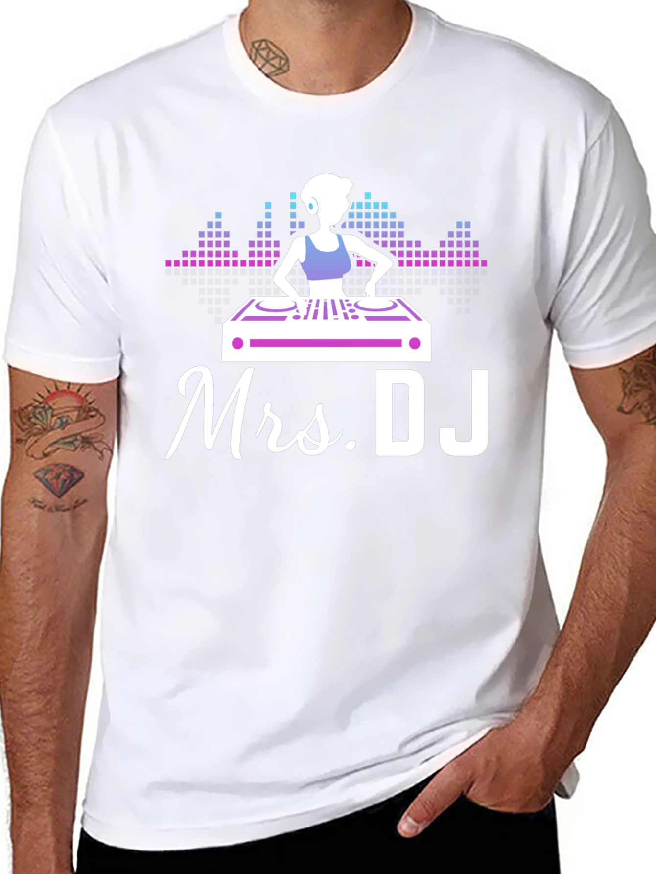 Mrs. DJ T-Shirt - Fun Music Lover Tee