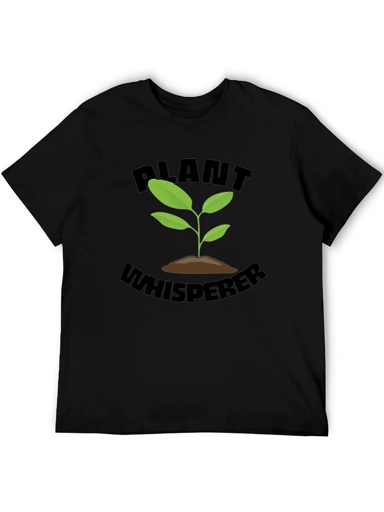 Plant Whisperer Black T-Shirt - Gardening Tee