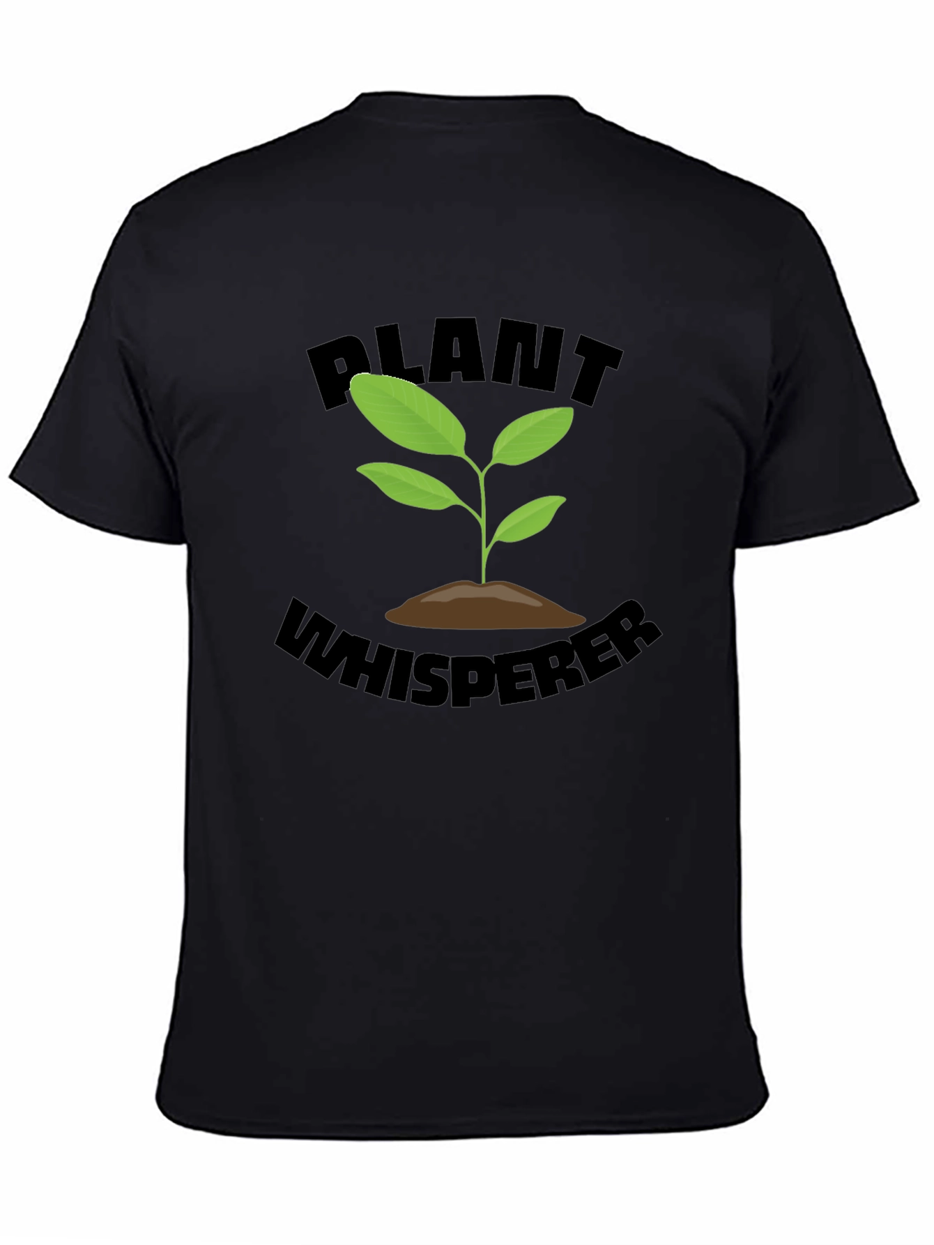 Plant Whisperer Black T-Shirt - Gardening Tee