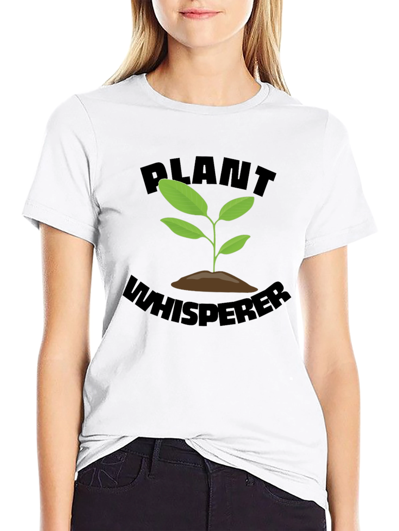 Plant Whisperer Black T-Shirt - Gardening Tee