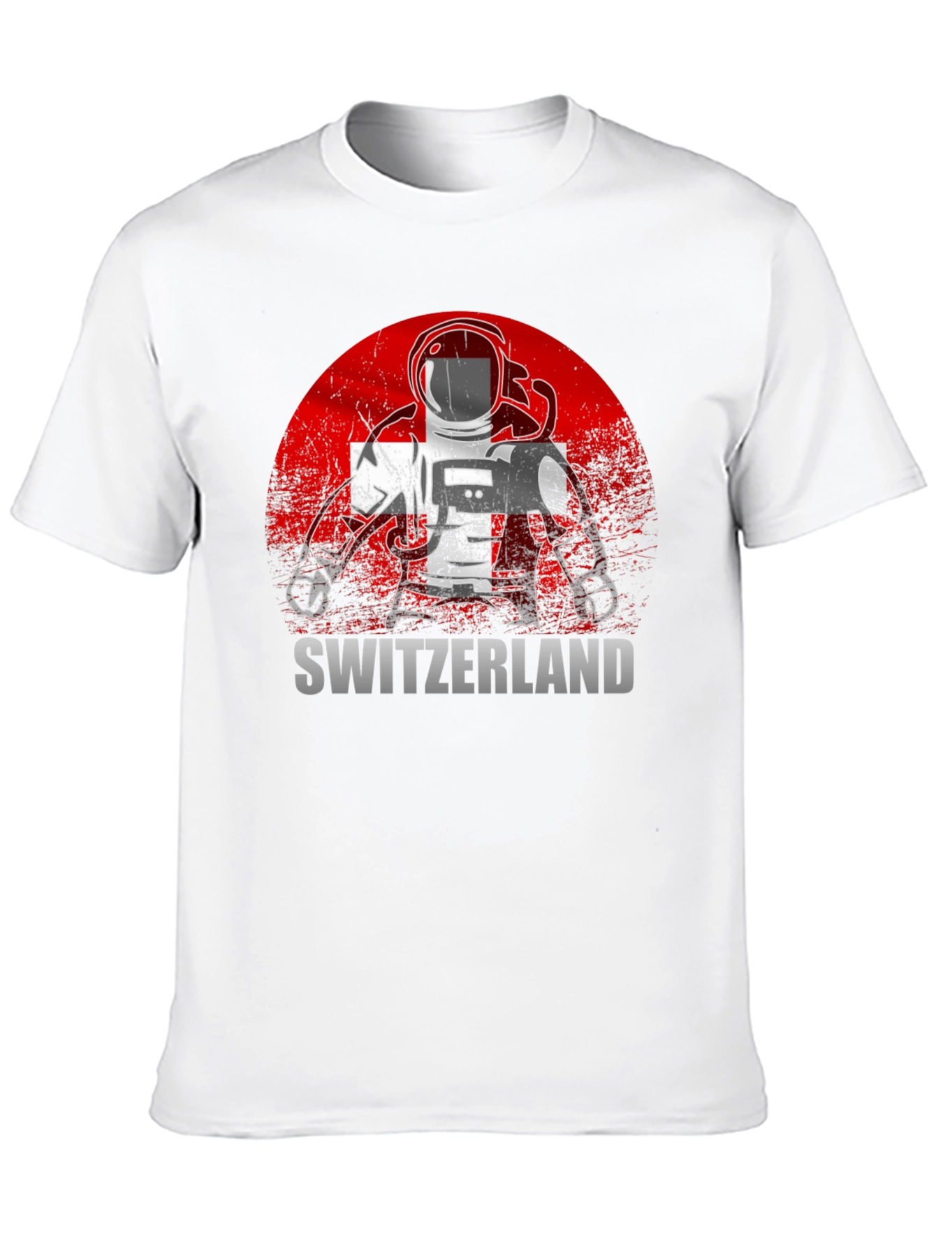 Switzerland Astronaut Graphic Tee