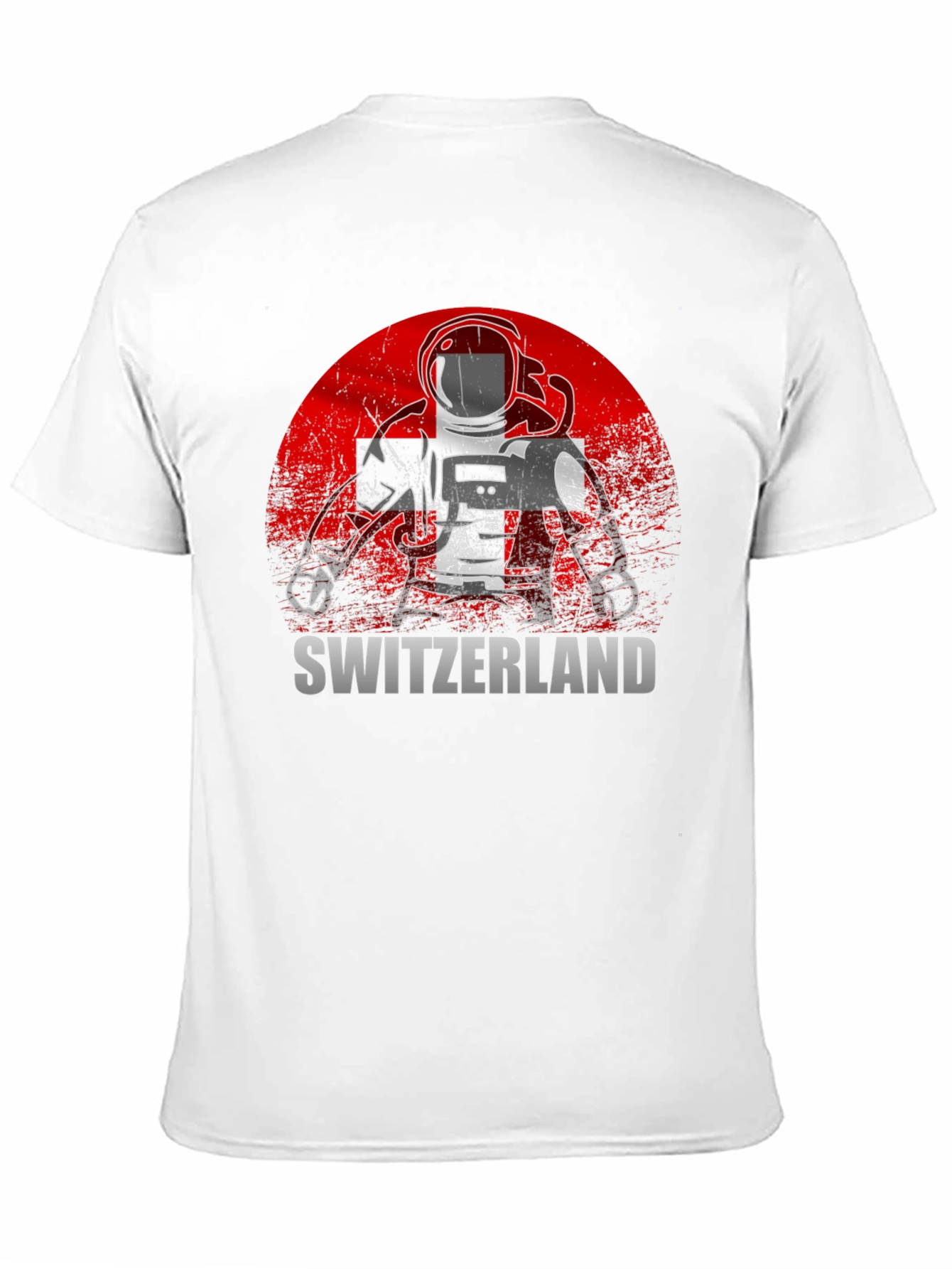 Switzerland Astronaut Graphic Tee