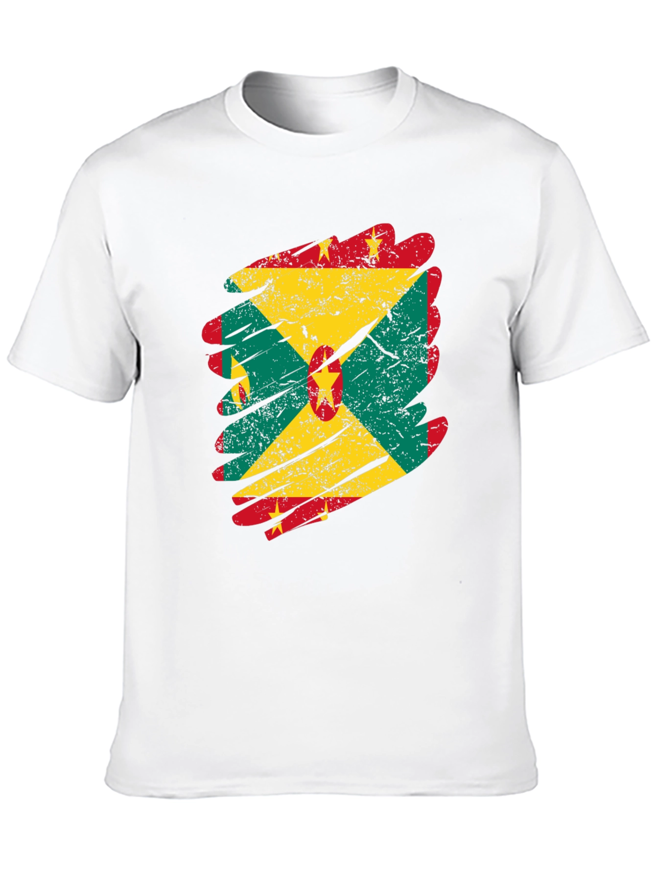 Grenada Flag Grunge T-Shirt - National Pride Tee