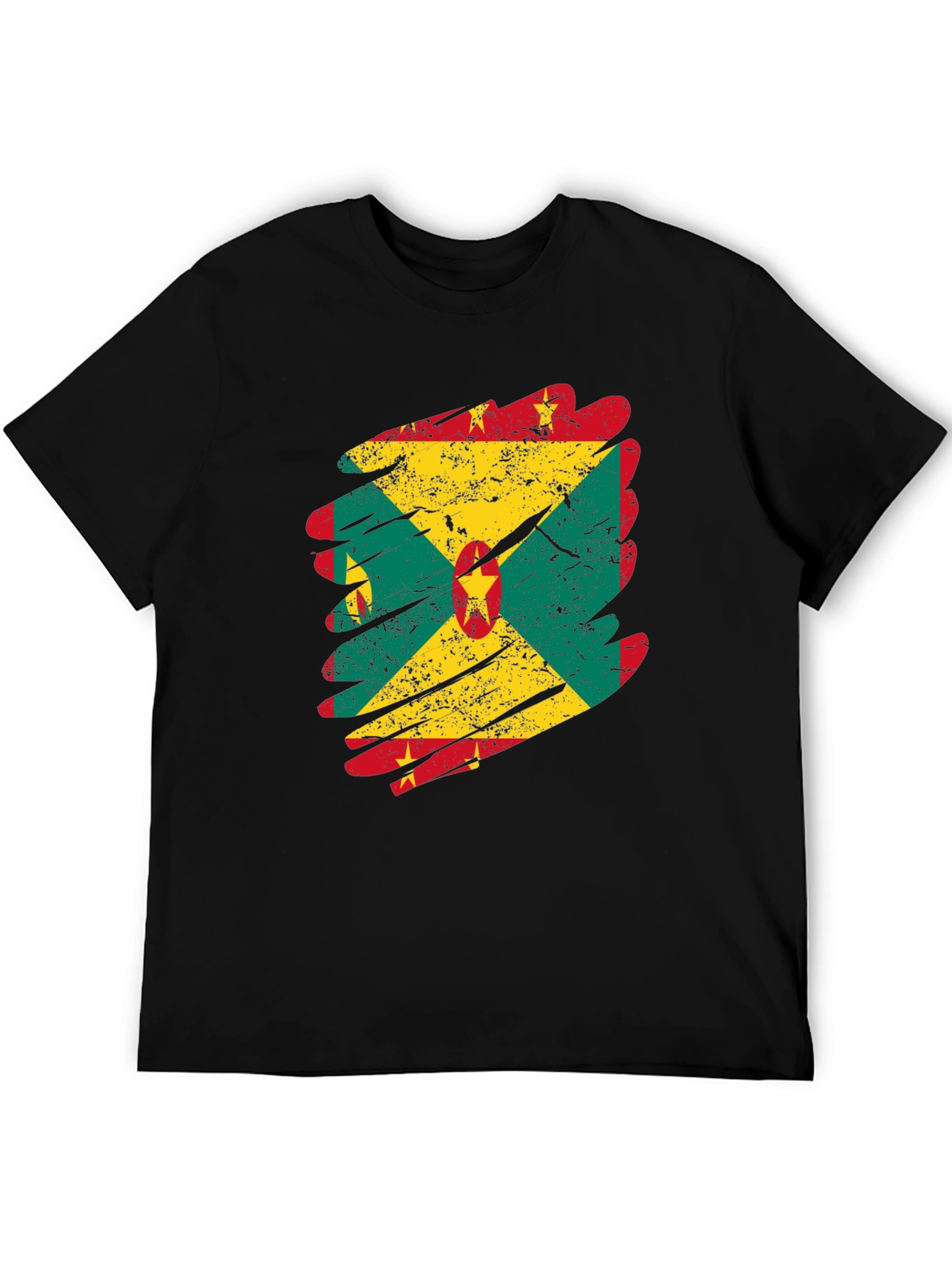 Grenada Flag Grunge T-Shirt - National Pride Tee