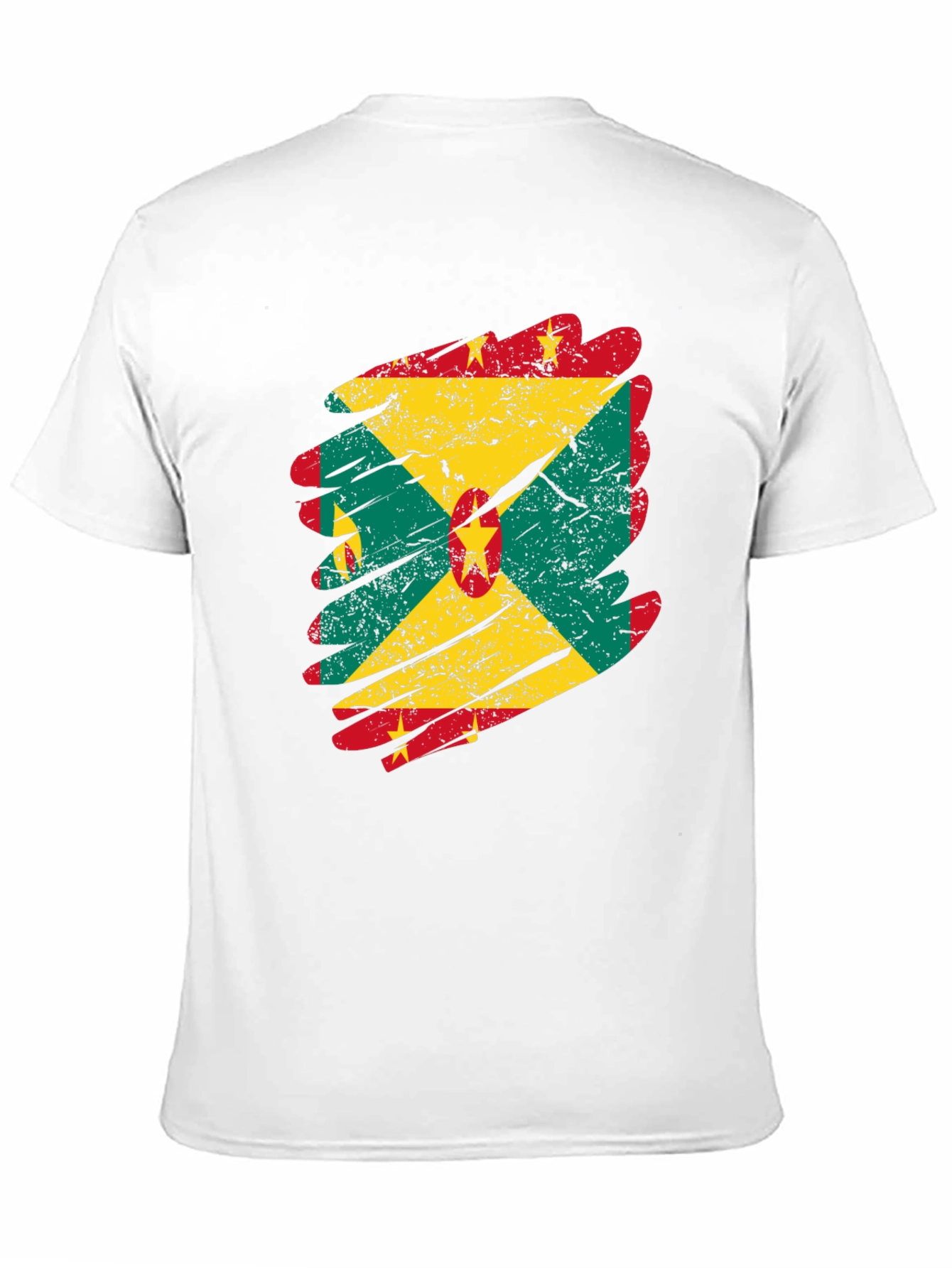 Grenada Flag Grunge T-Shirt - National Pride Tee
