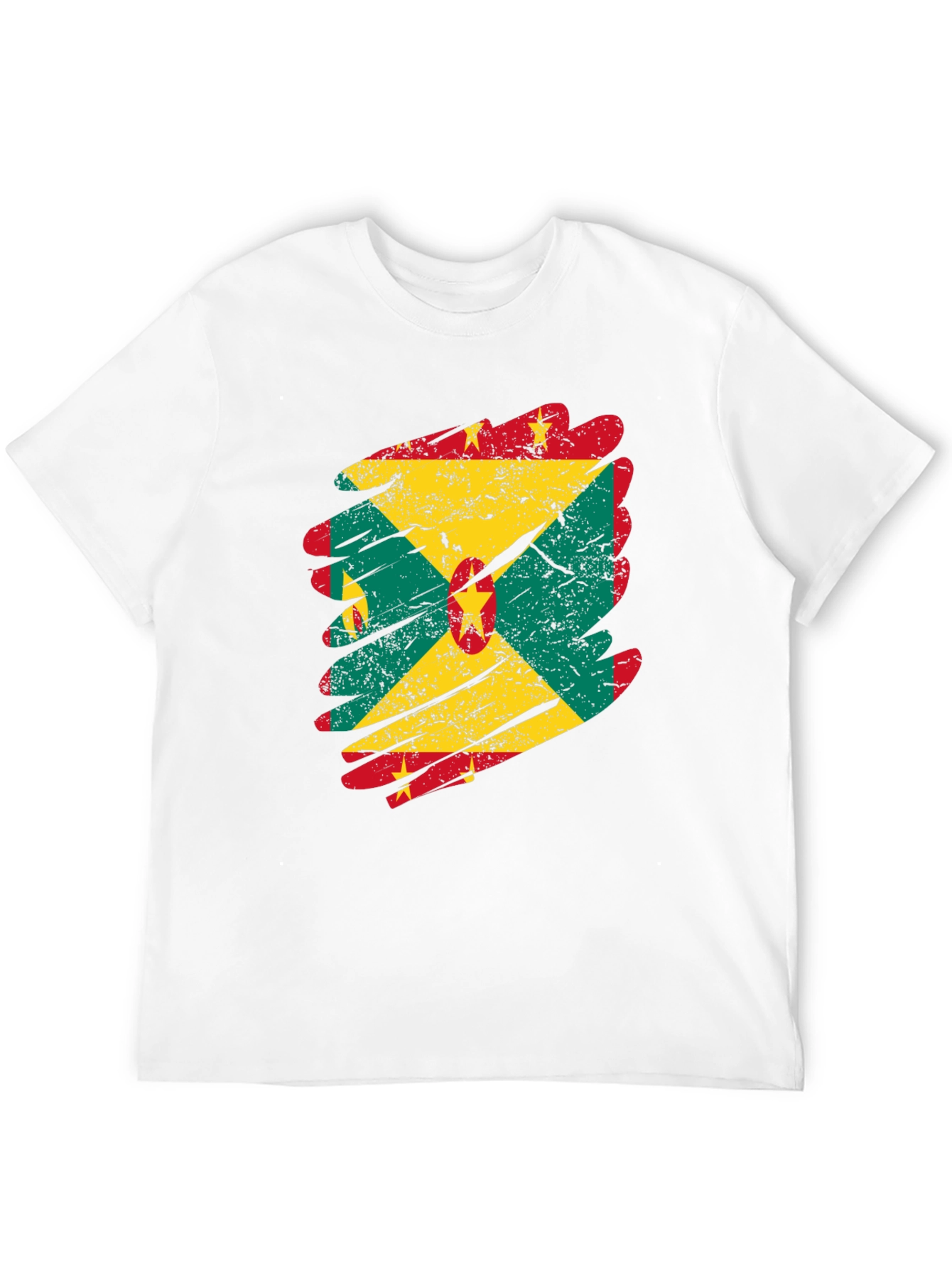 Grenada Flag Grunge T-Shirt - National Pride Tee