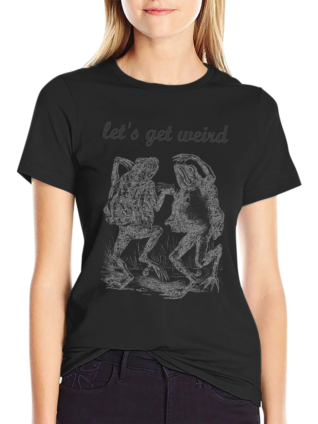 Lets Get Weird Frogs Graphic Tee
